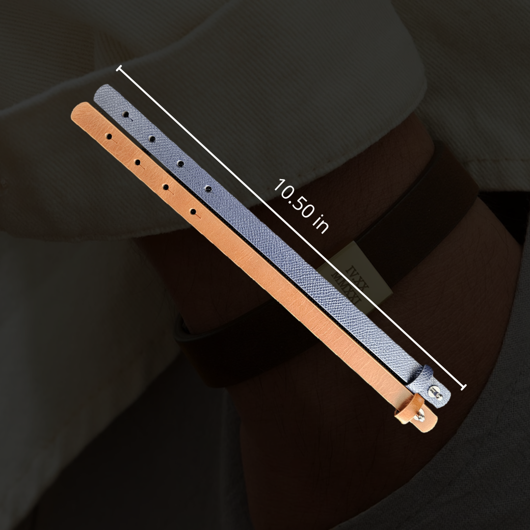 Custom Leather Bracelet for Men and Women | Personalized Engraving