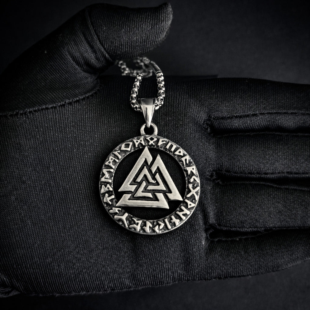 Norse Valknut Pendant Viking Necklace