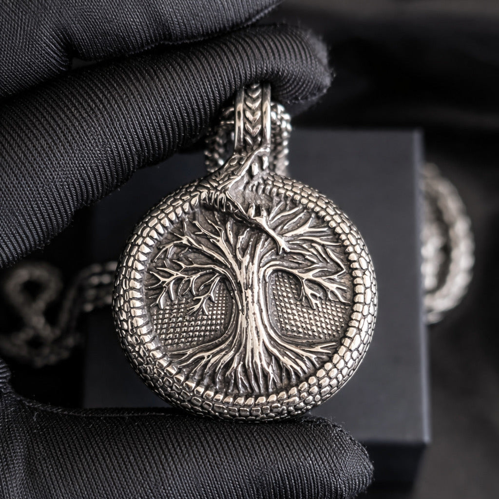 Yggdrasil Necklace with helm of awe