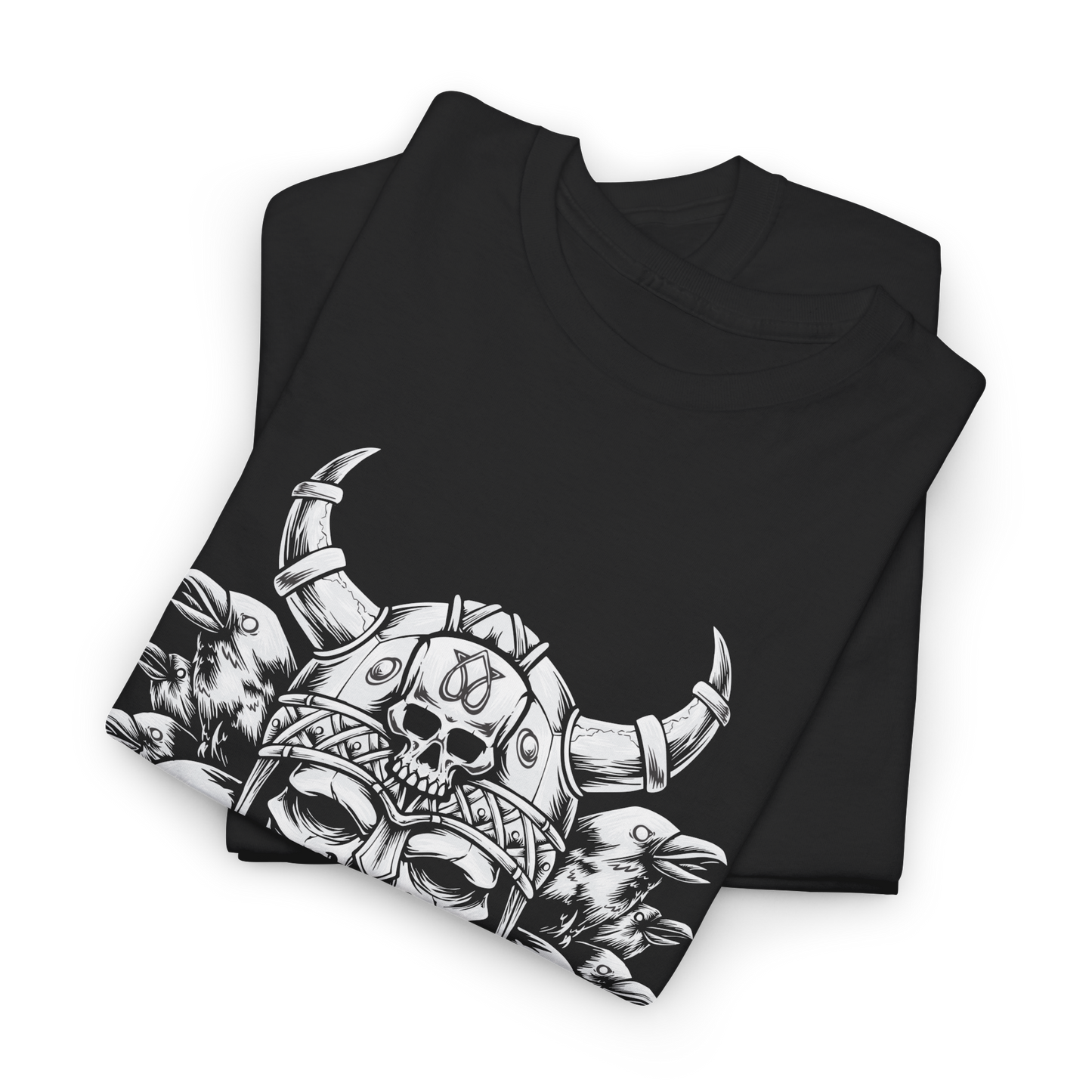 Viking Warrior Skull T-Shirt – Norse Fighter Apparel, Valhalla Spirit