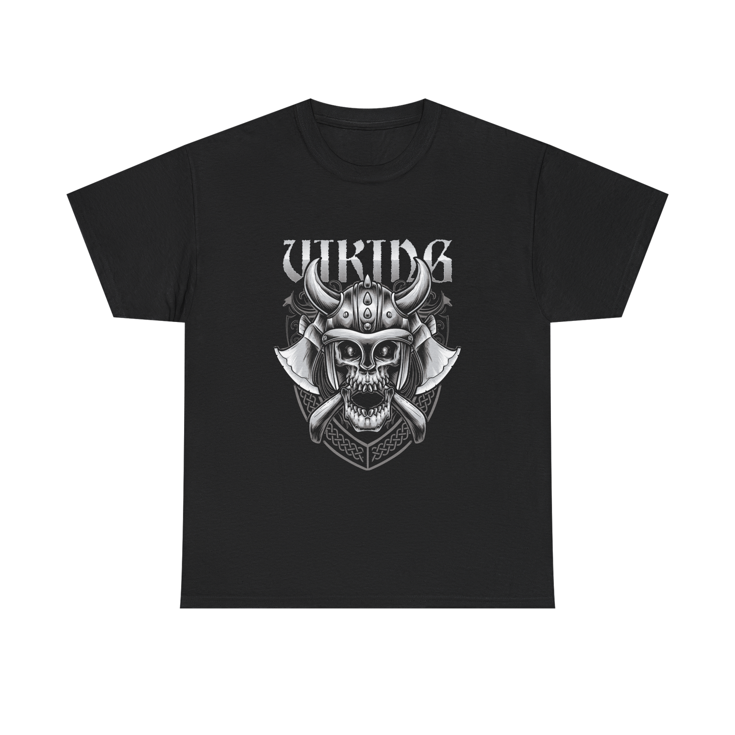 Men's Nordic Gothic Style Apparel - Viking Skull T-Shir