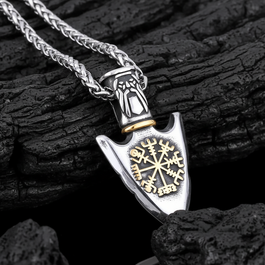 Stainless Steel Viking Pendant Necklace