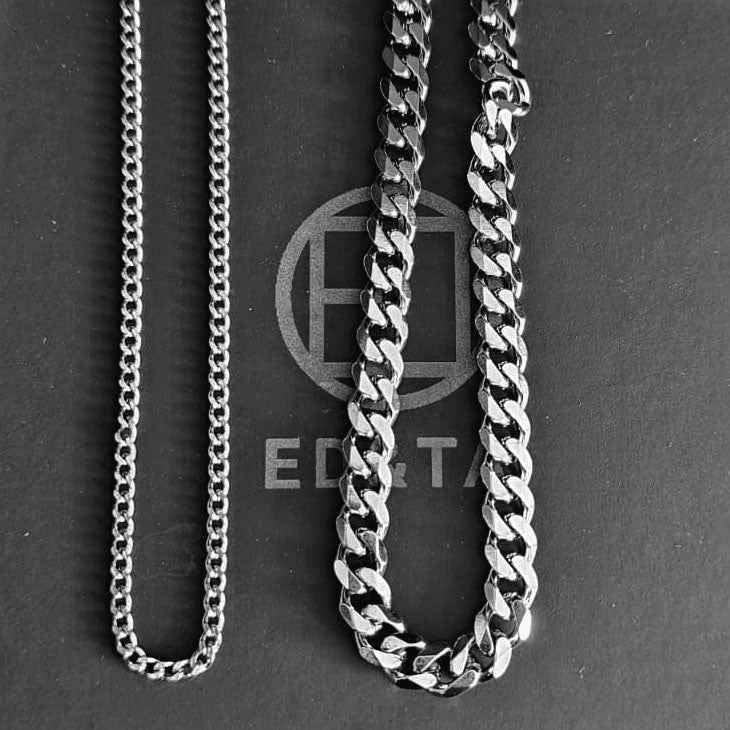 Titanium Men’s Necklace – Cuban Link Chain
