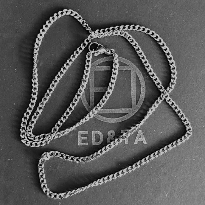 Titanium Men’s Necklace – Cuban Link Chain