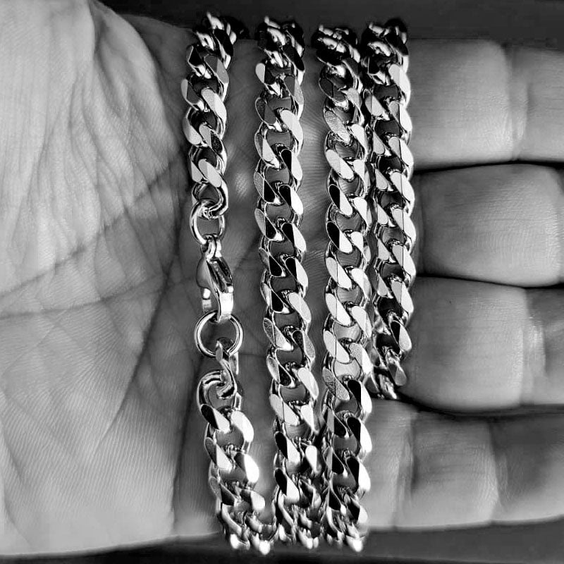 Titanium Men’s Necklace – Cuban Link Chain
