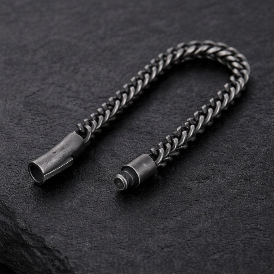 Franco Chain Bracelet – 304 Stainless Steel Wheat/Spiga Bracelet for Men