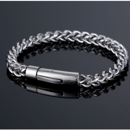 Franco Chain Bracelet – 304 Stainless Steel Wheat/Spiga Bracelet for Men