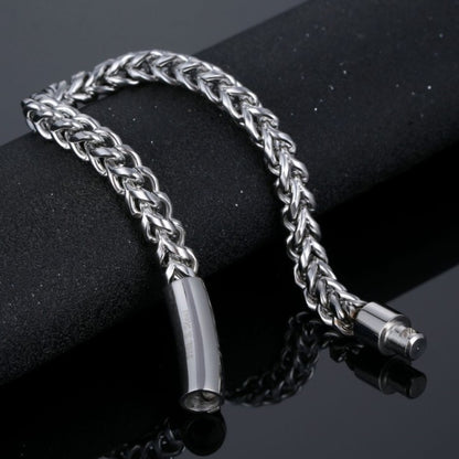 Franco Chain Bracelet – 304 Stainless Steel Wheat/Spiga Bracelet for Men