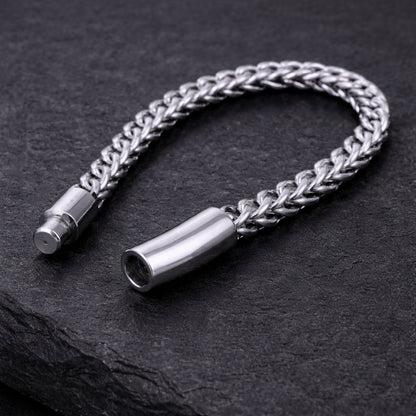 Franco Chain Bracelet – 304 Stainless Steel Wheat/Spiga Bracelet for Men