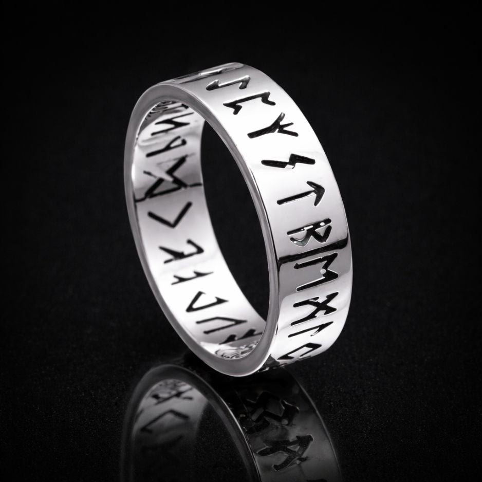 Men’s Retro Hip Hop Rune Ring