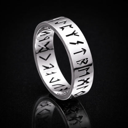 Men’s Retro Hip Hop Rune Ring