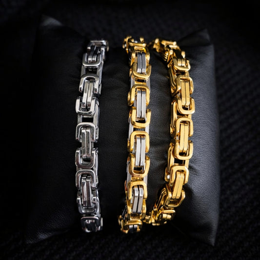 Hip Hop Link Bracelet – 304 Stainless Steel Chain Bracelet for Men