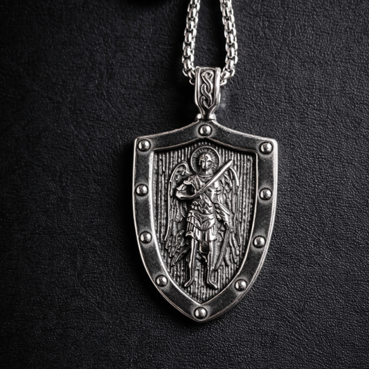 Archangel Michael Shield Necklace