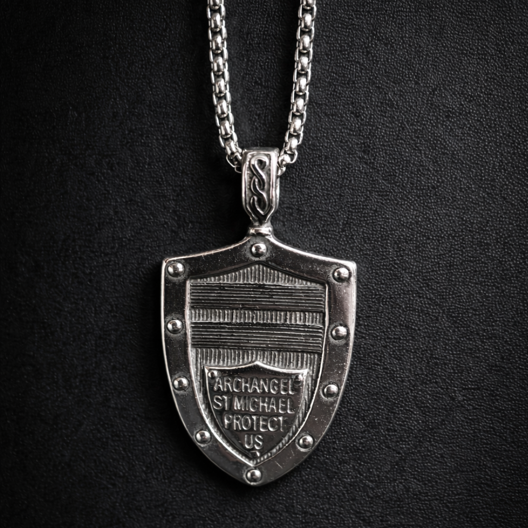 Archangel Michael Shield Necklace