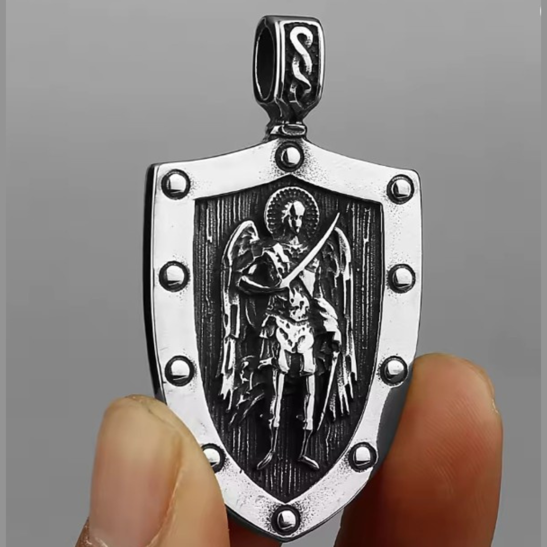 Archangel Michael Shield Necklace