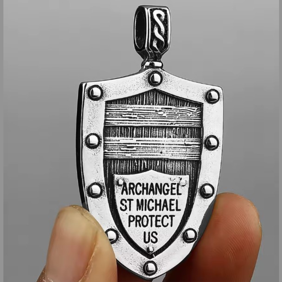 Archangel Michael Shield Necklace