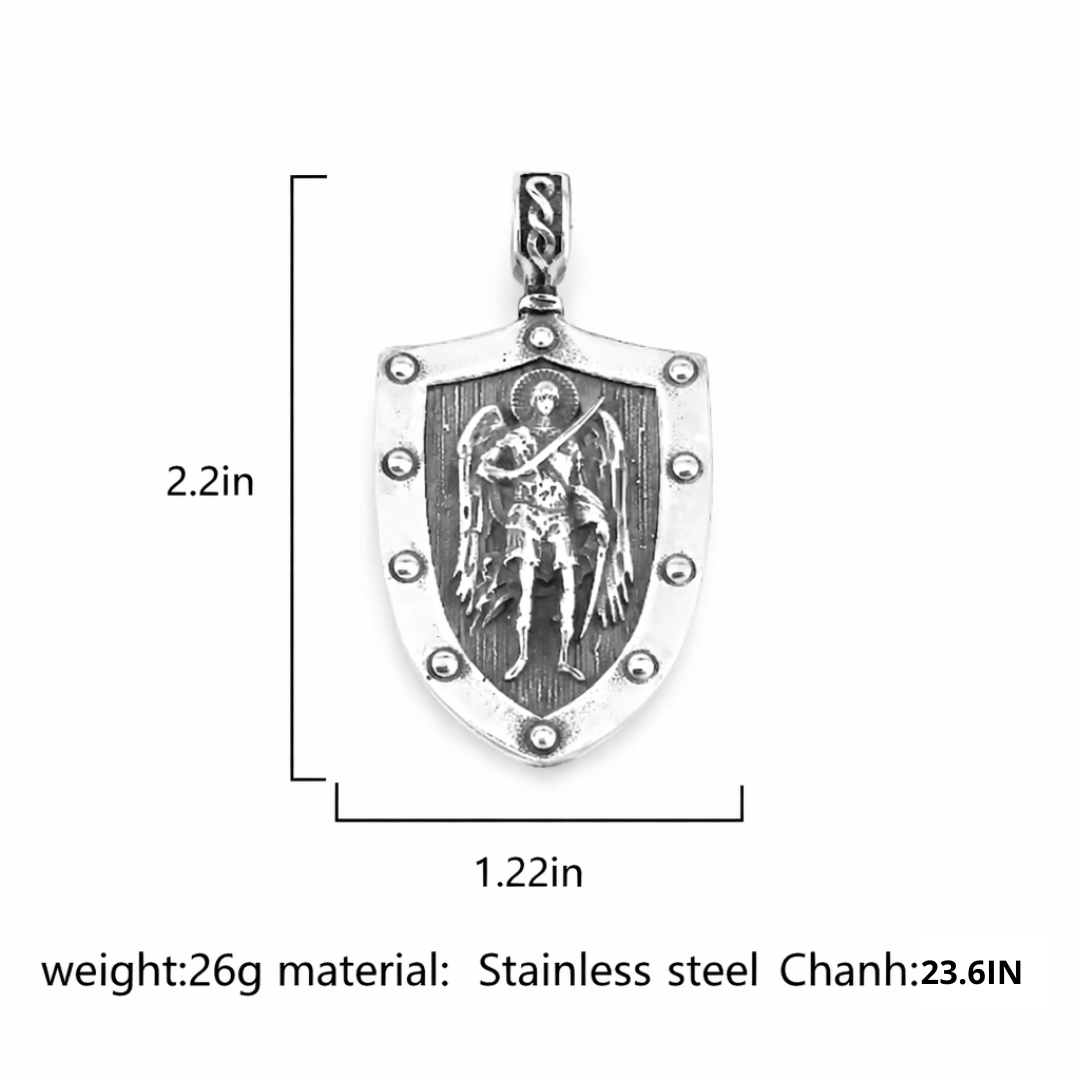 Archangel Michael Shield Necklace