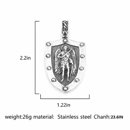 Archangel Michael Shield Necklace