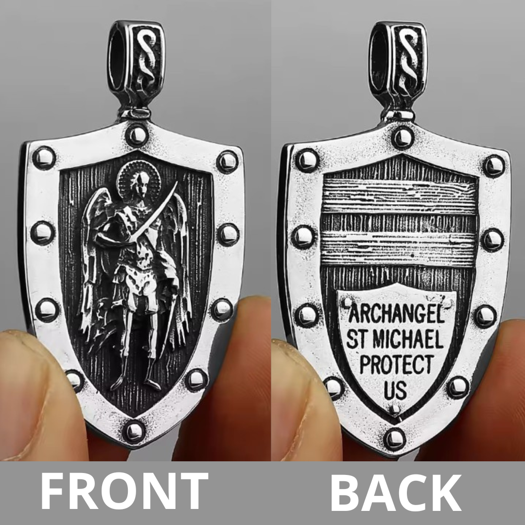 Archangel Michael Shield Necklace