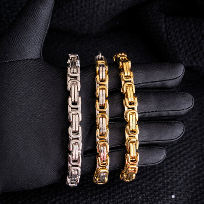 Hip Hop Link Bracelet – 304 Stainless Steel Chain Bracelet for Men
