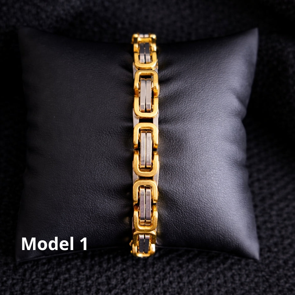 Hip Hop Link Bracelet – 304 Stainless Steel Chain Bracelet for Men