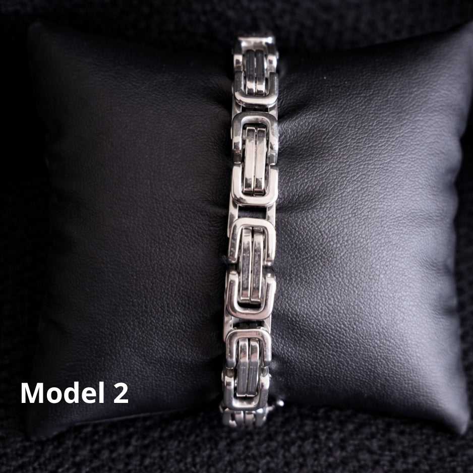 Hip Hop Link Bracelet – 304 Stainless Steel Chain Bracelet for Men