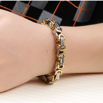 Hip Hop Link Bracelet – 304 Stainless Steel Chain Bracelet for Men