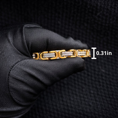 Hip Hop Link Bracelet – 304 Stainless Steel Chain Bracelet for Men