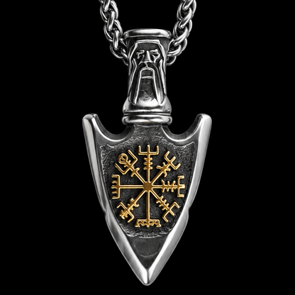 Stainless Steel Viking Pendant Necklace