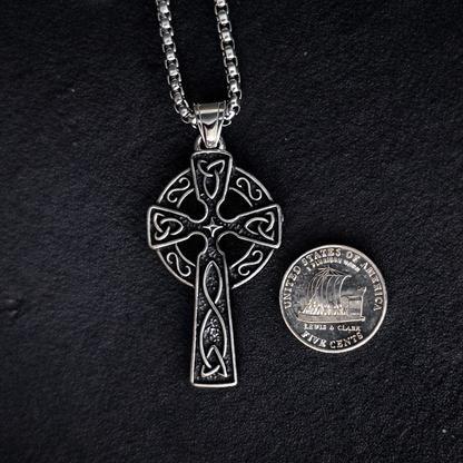 Celtic Cross Stainless Steel Necklace for Men