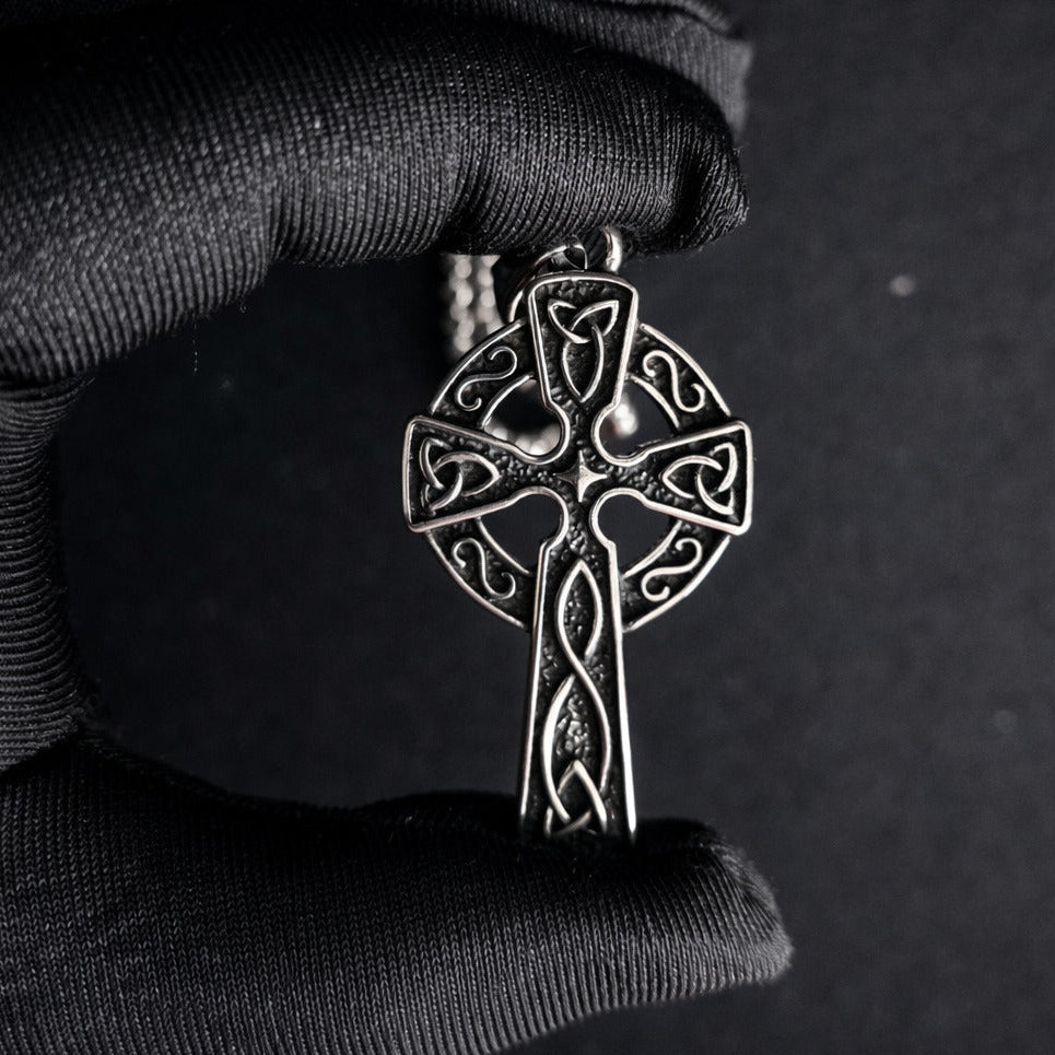 Celtic Cross Stainless Steel Necklace for Men