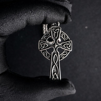 Celtic Cross Stainless Steel Necklace for Men