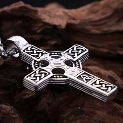 Celtic Cross Stainless Steel Necklace
