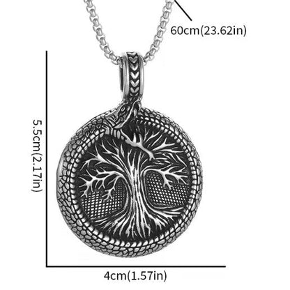 Tree of Life Pendant Necklace with helm of awe