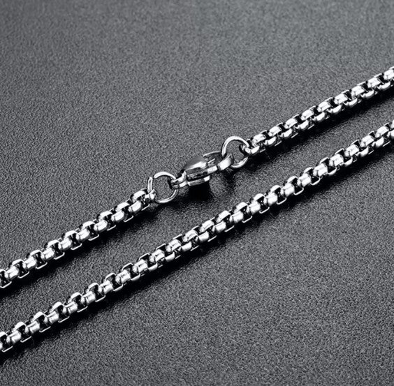 Square Bead Chain 3.0 mm in Stainless Steel