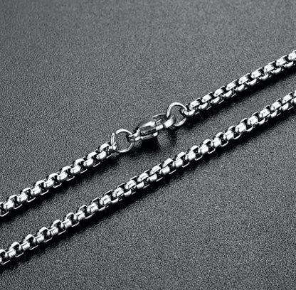 Square Bead Chain 3.0 mm in Stainless Steel