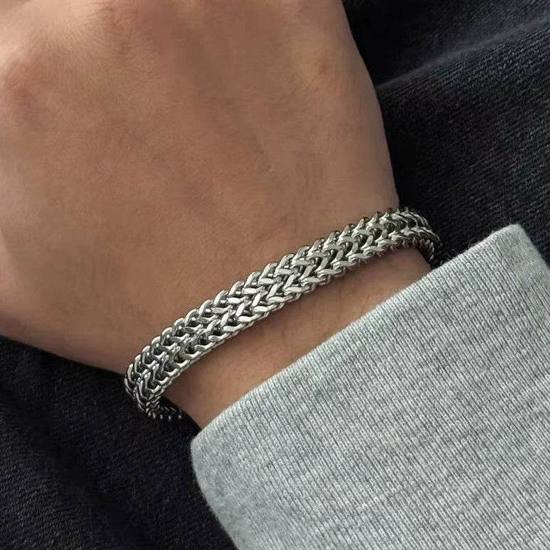 Men’s Minimalist Chain Bracelet – Punk Style