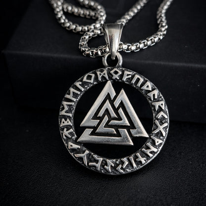 Norse Valknut Pendant Viking Necklace