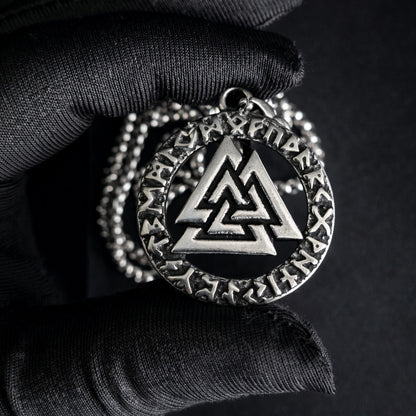 Norse Valknut Pendant Viking Necklace