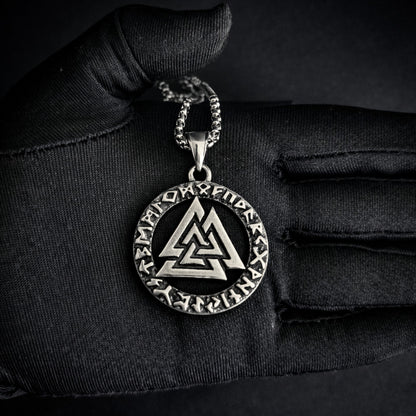 Norse Valknut Pendant Viking Necklace