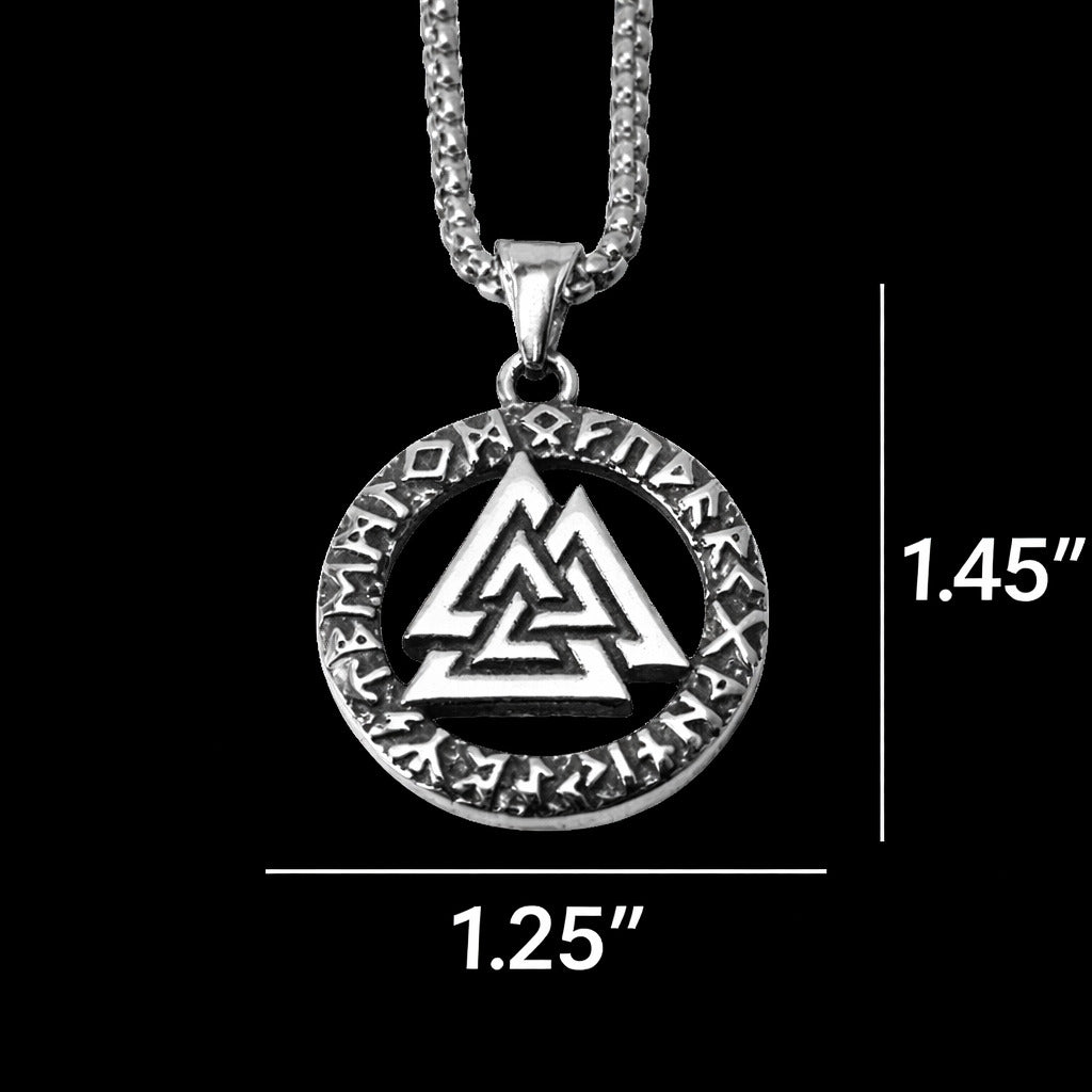 Norse Valknut Pendant Viking Necklace