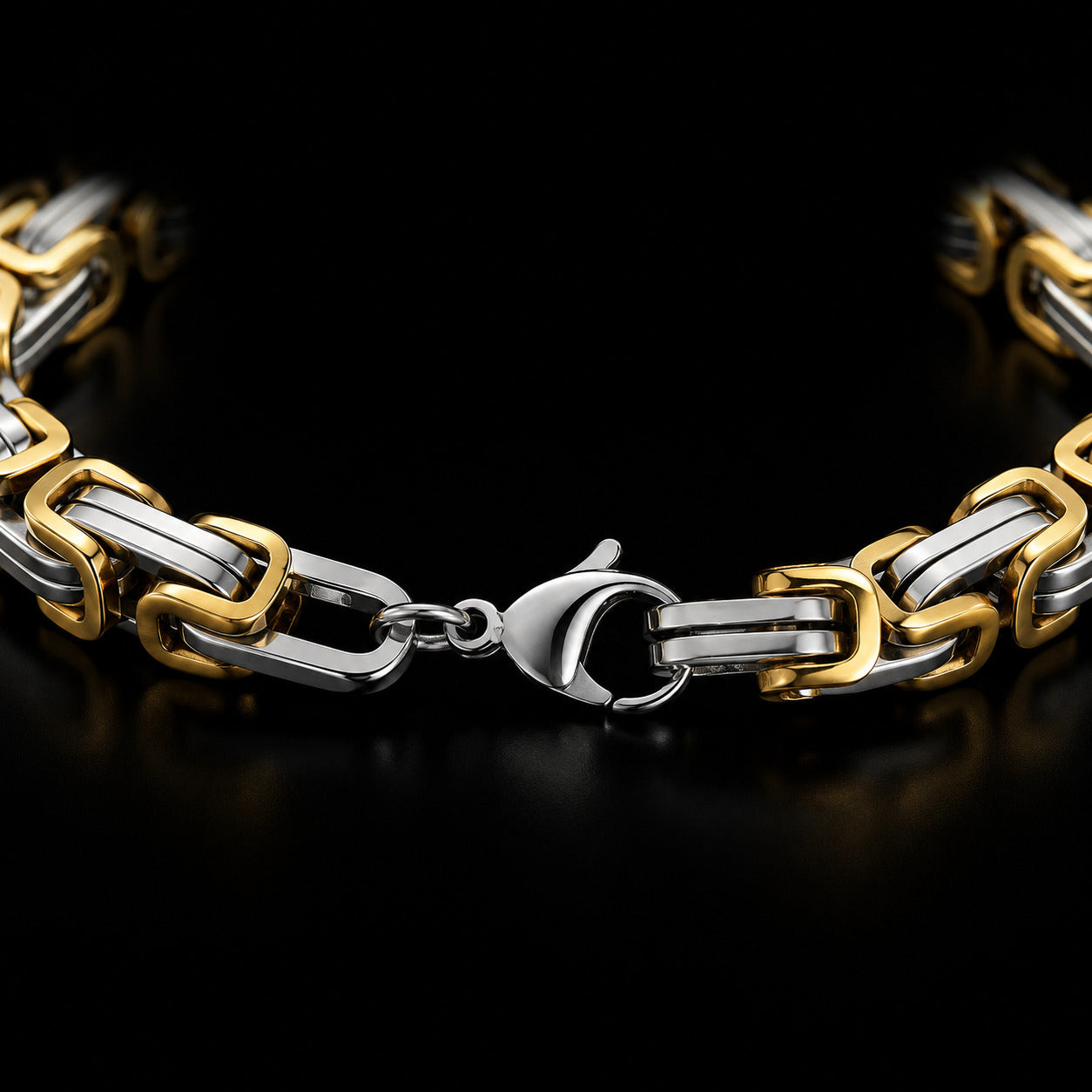 Hip Hop Link Bracelet – 304 Stainless Steel Chain Bracelet for Men