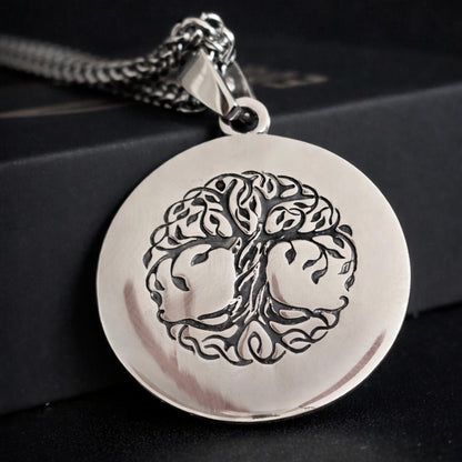 Tree of Life Necklace for Women Stainless Steel.