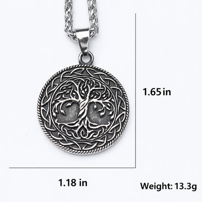 Tree of Life Necklace for Women Stainless Steel.