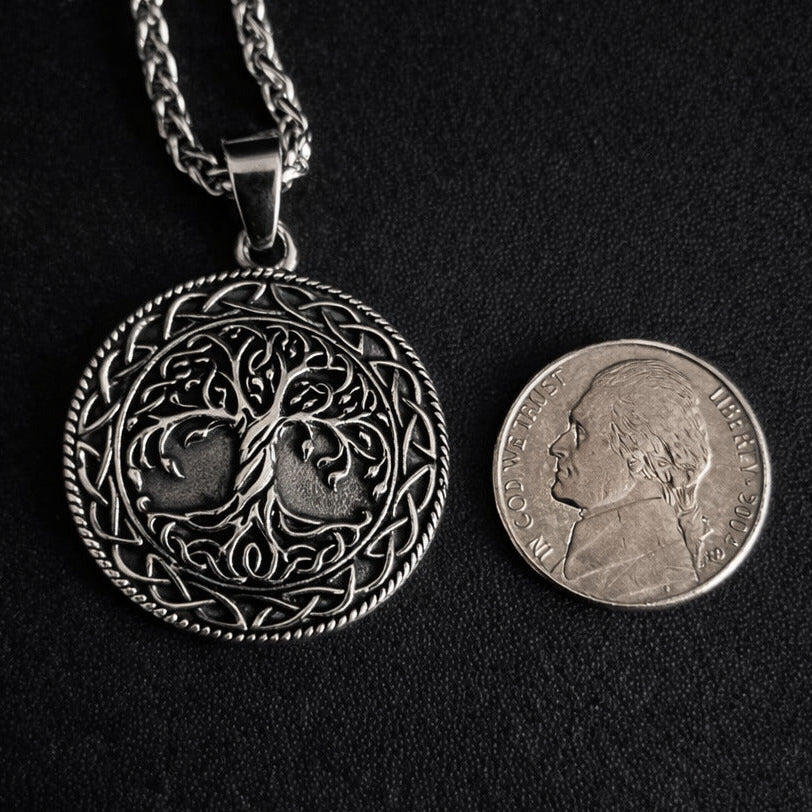 Tree of Life Necklace for Women Stainless Steel.