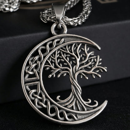 Moon Tree of Life Necklace for Women