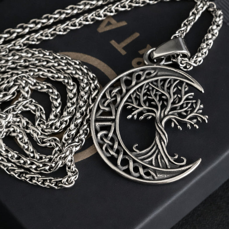 Moon Tree of Life Necklace for Women