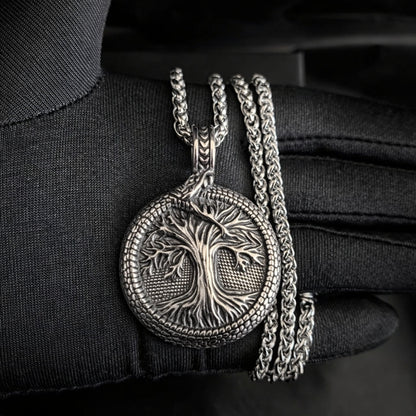 Tree of Life Pendant Necklace with helm of awe