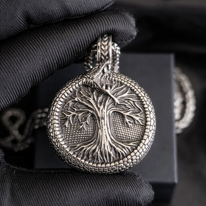 Tree of Life Pendant Necklace with helm of awe