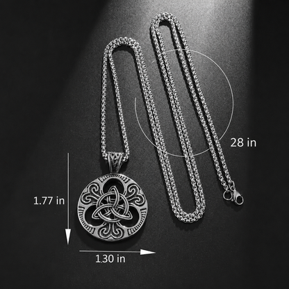 Celtic Trinity Knot Stainless Steel Necklace